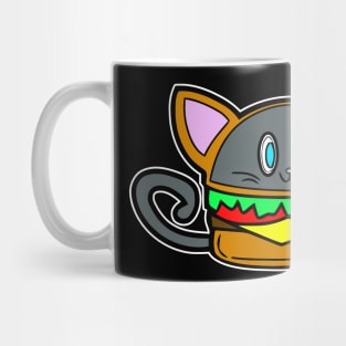 Kitty Cat Cute Kawaii Cheeseburger Mug